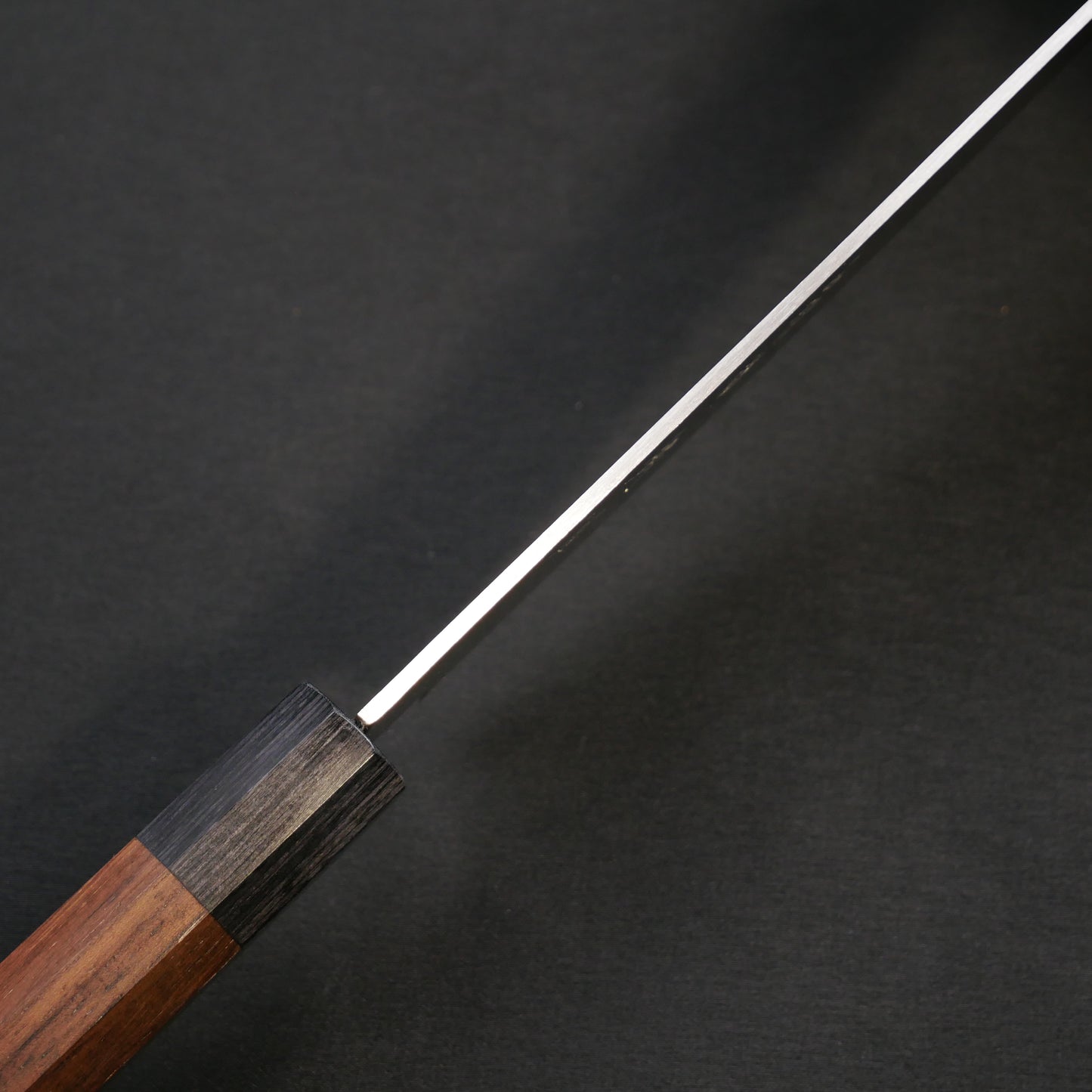 BlueSuper Carbon Steel StainlessClad Nakiri Rosewood Octagonal Handle