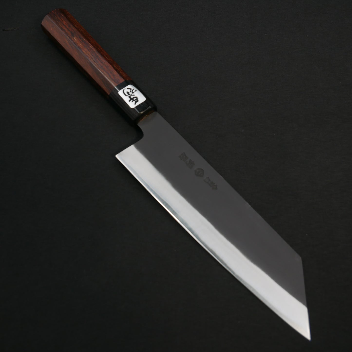 Yoshida Hamono ZDP189 Kurouchi Kiritsuke Santoku Rosewood Octagonal Handle