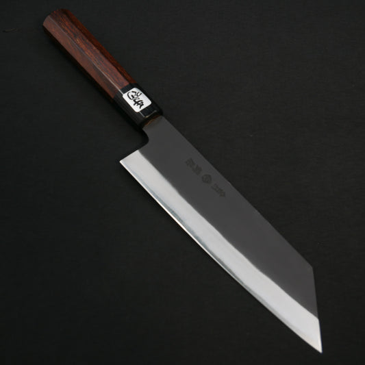 吉田刃物 ZDP189 黒打 切付三徳 紫檀八角柄
