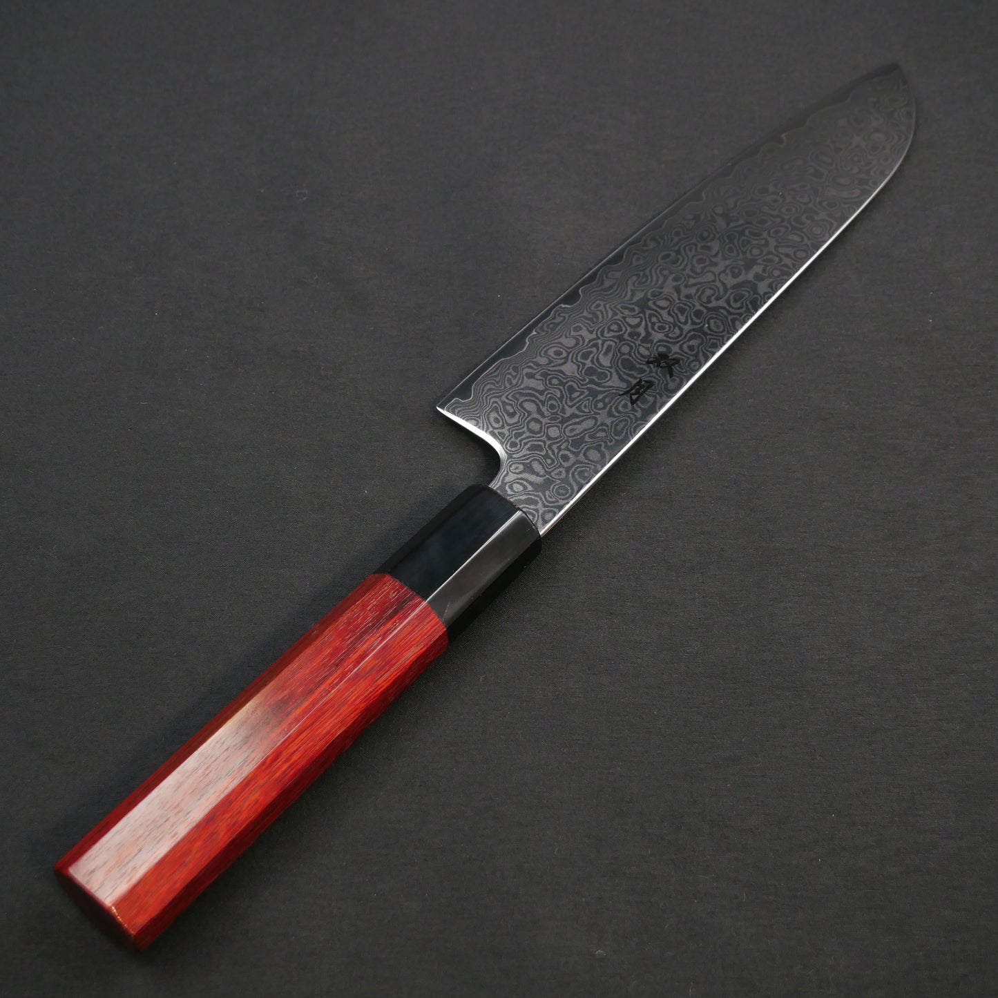 Cobalt Steel Damascus Santoku Satine Octagonal Handle