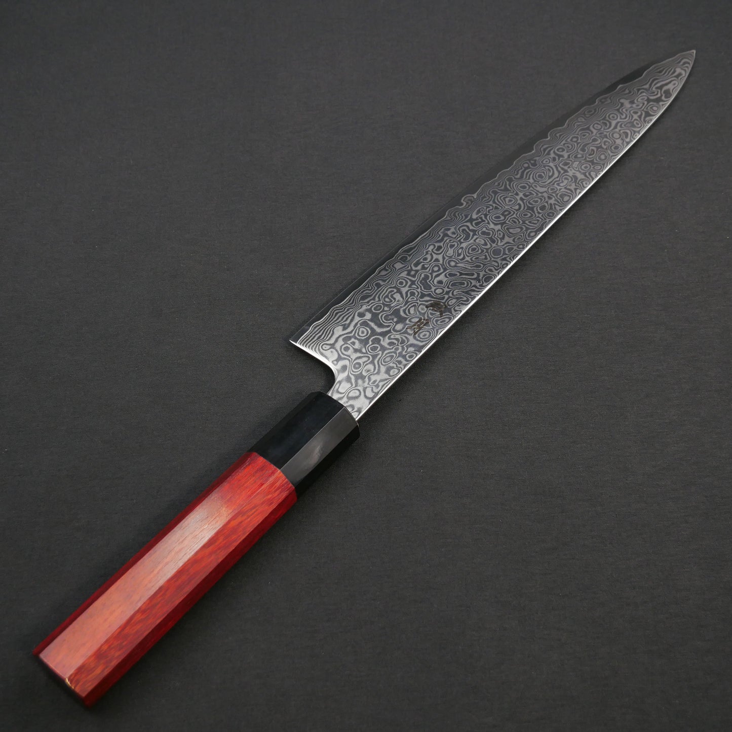 Cobalt Steel Damascus Gyuto Satine Octagonal Handle