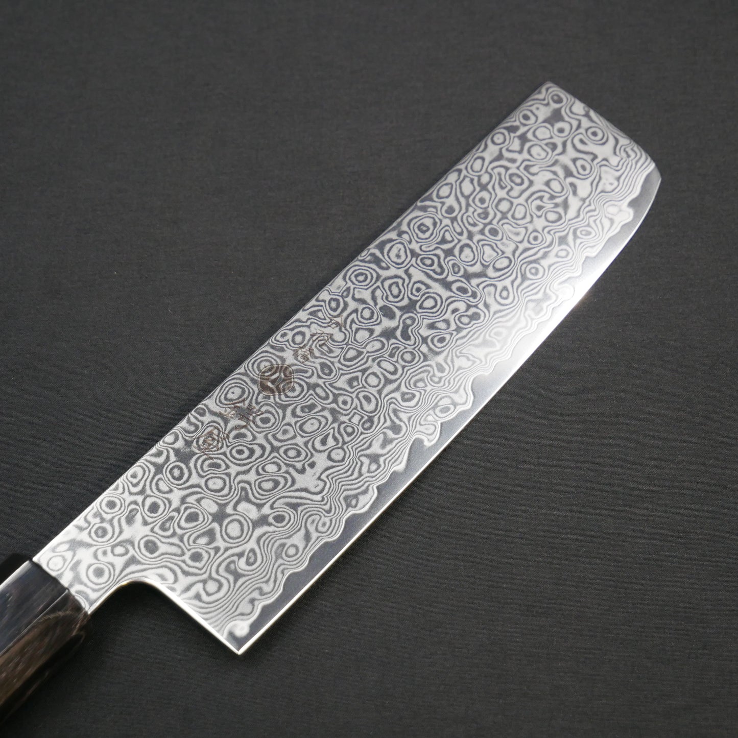 Cobalt Steel Damascus Nakiri Satine Octagonal Handle