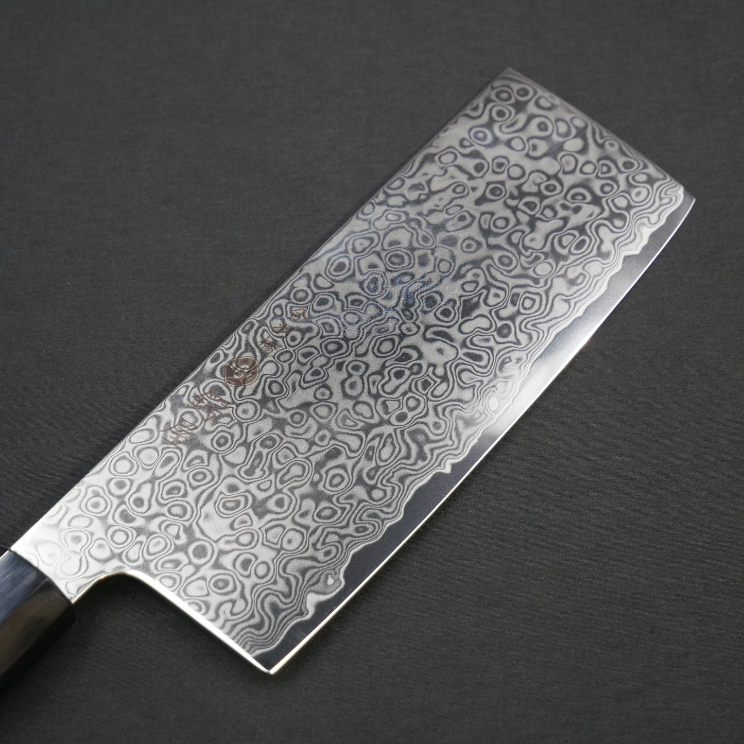 Cobalt Steel Damascus Broad Nakiri Satine Octagonal Handle
