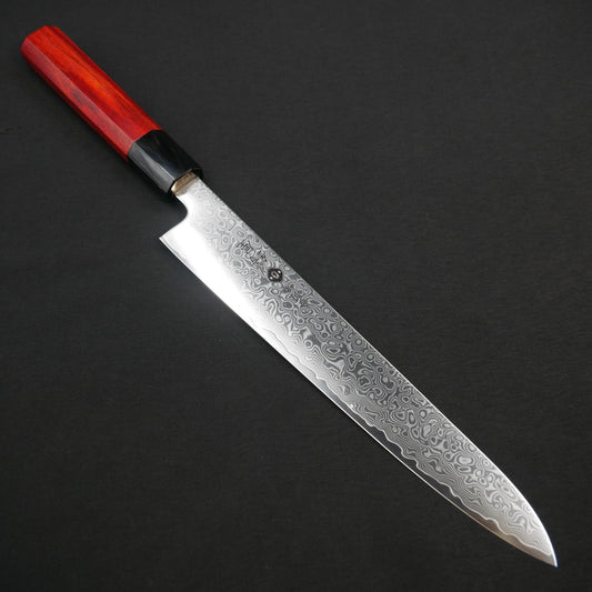 Cobalt Steel Damascus Sujihiki Satine Octagonal Handle