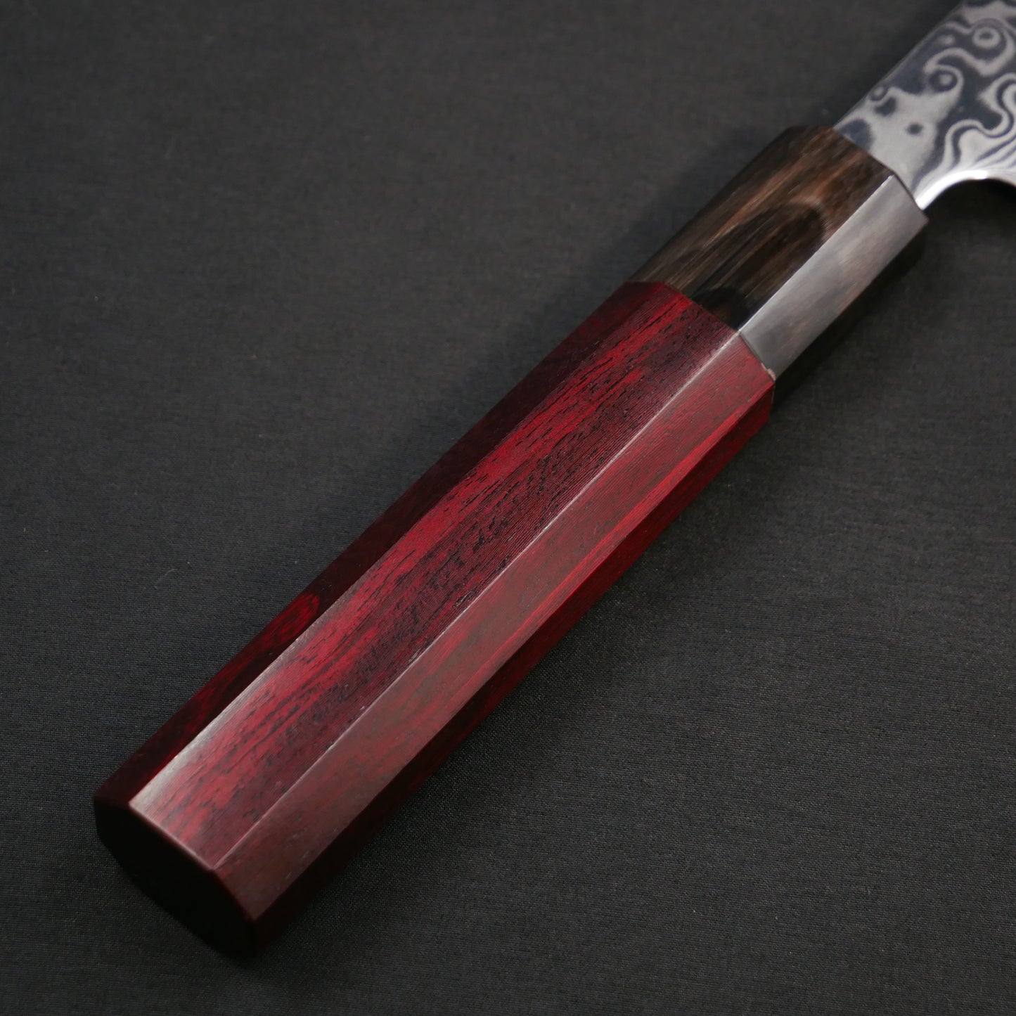 Cobalt Steel Damascus Bread Knife Satine Octagonal Handle