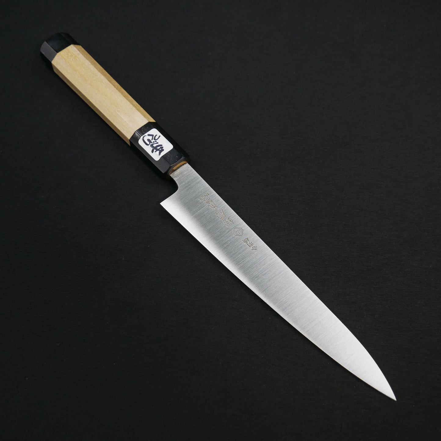 Honyaki INOX Sujihiki Magnolia Octagonal Handle