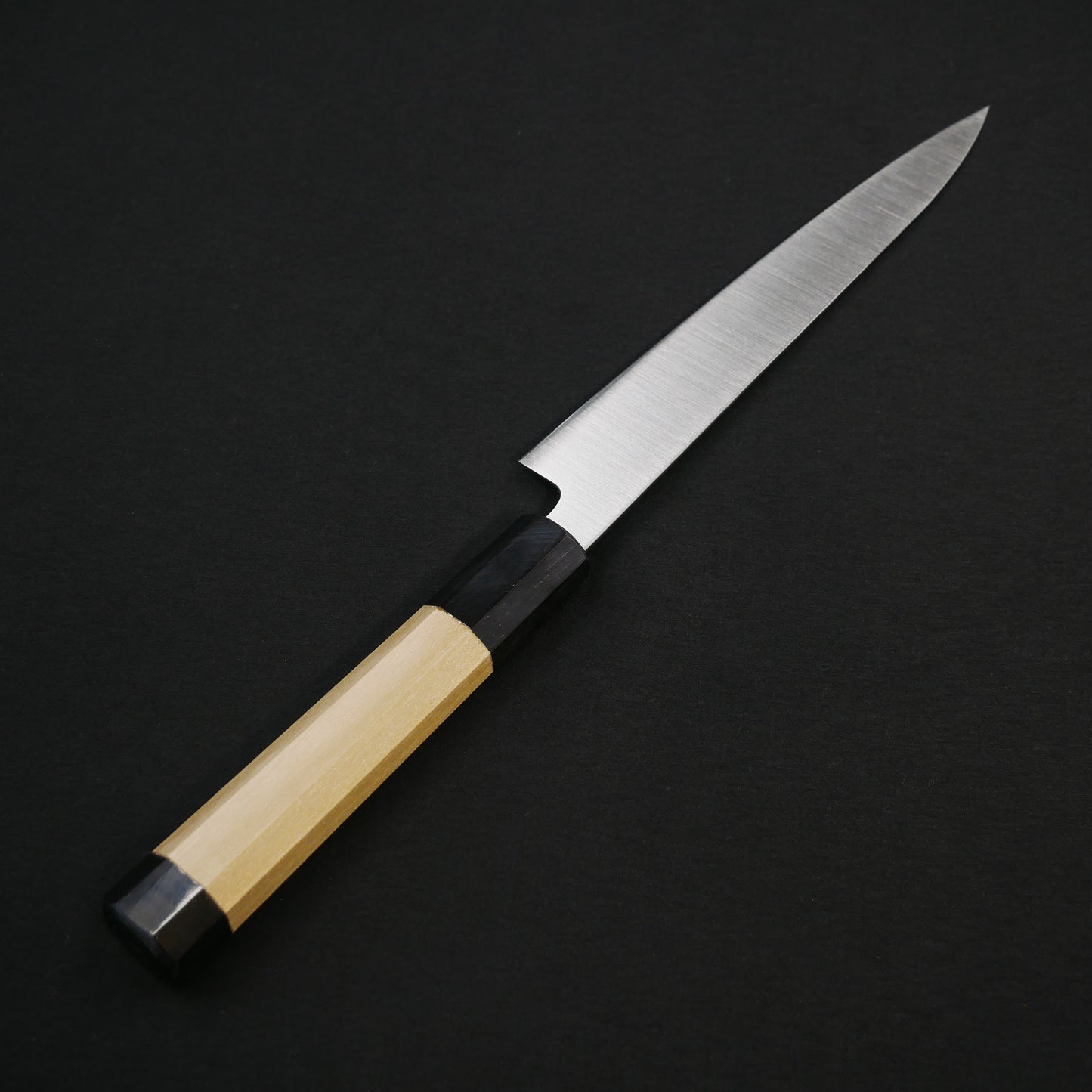 Honyaki INOX Sujihiki Magnolia Octagonal Handle