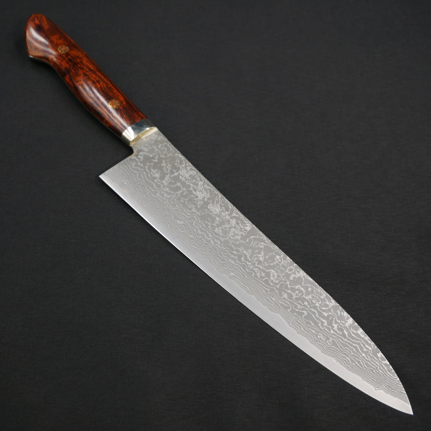 Tanaka Shigeki HSS Damascus Gyuto Ironwood Handle