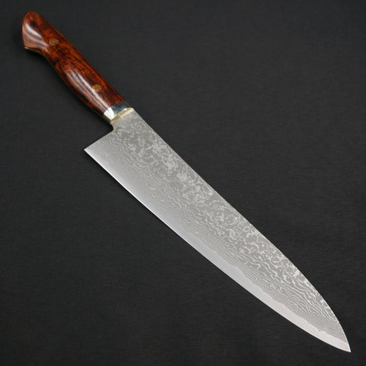 Tanaka Shigeki HSS Damascus Gyuto Ironwood Handle