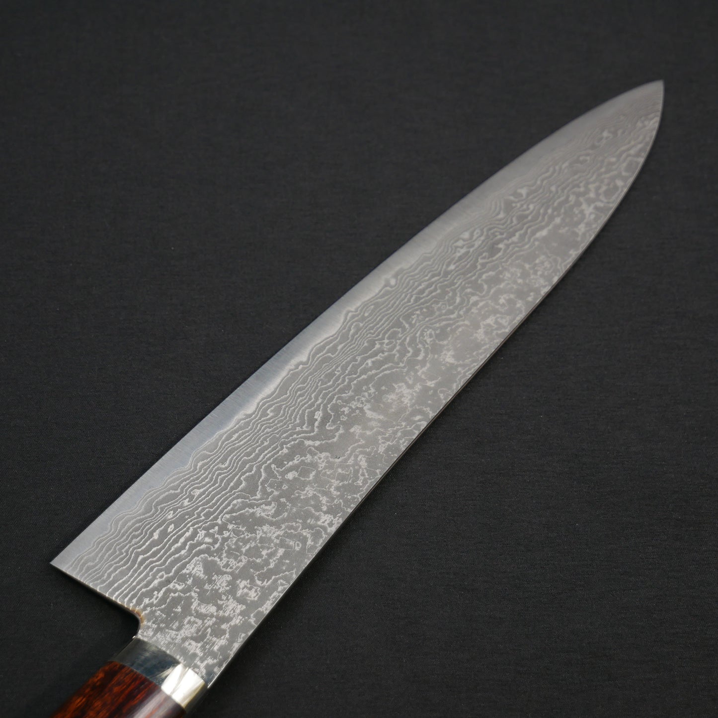 Tanaka Shigeki HSS Damascus Gyuto Ironwood Handle