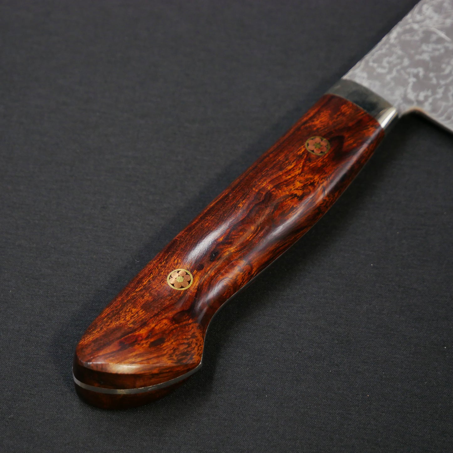 Tanaka Shigeki HSS Damascus Gyuto Ironwood Handle