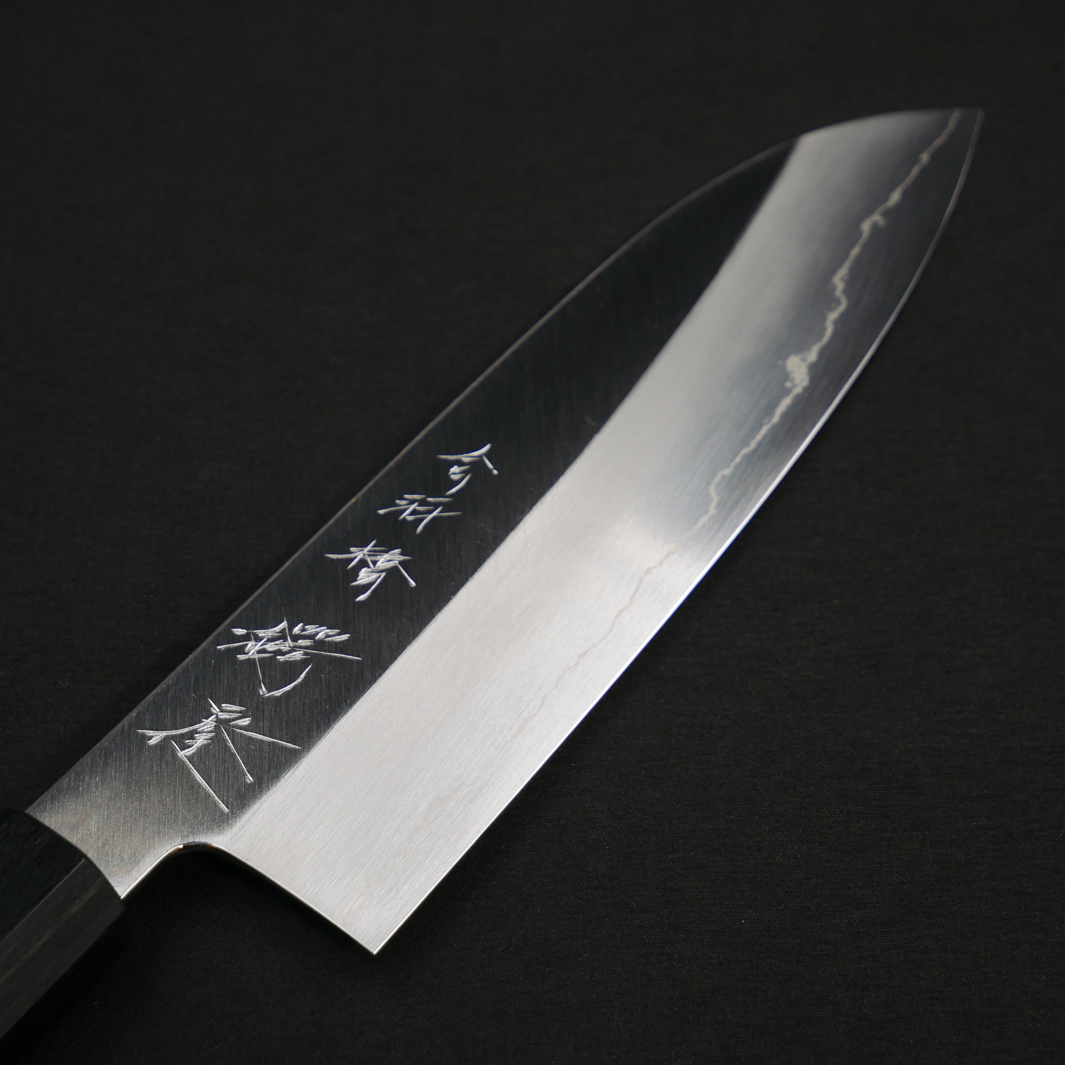 銀三鋼 三徳 黒檀八角柄 – つば屋庖丁店