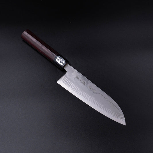 "Ginryū" Blue#2 Carbon Steel Santoku Rosewood Handle