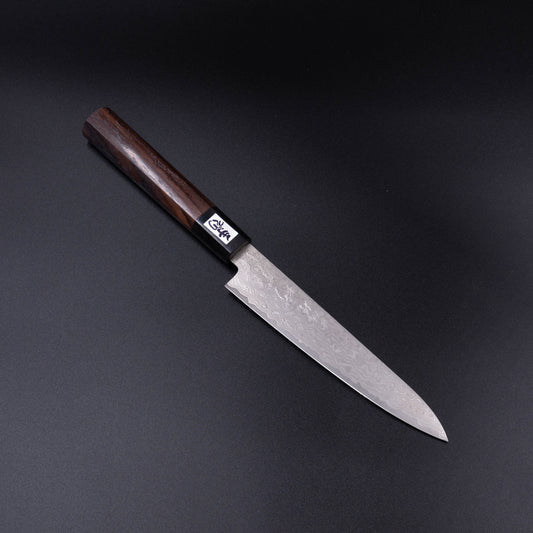 Damasucus Stainless Steel Petty Rosewood Octagonal Handle