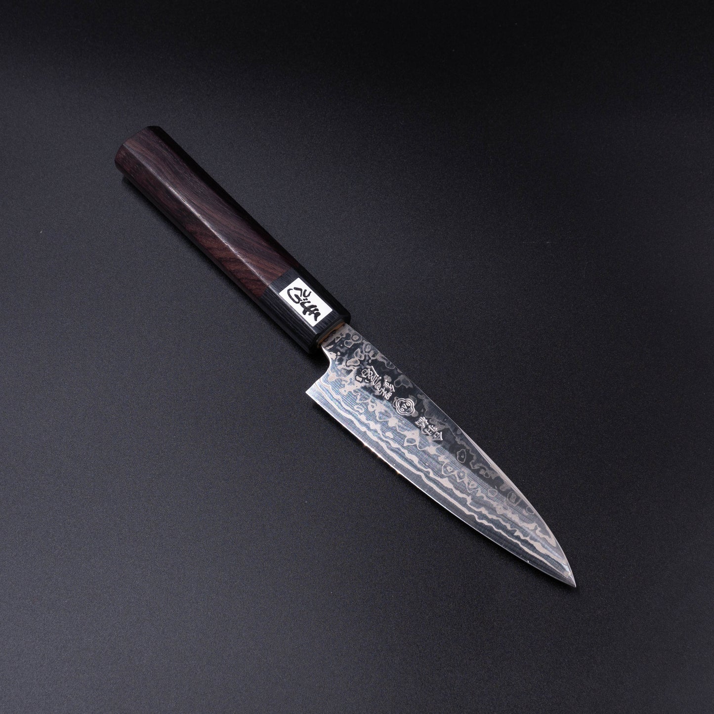 Yoshida Hamono ZDP189 Damascus Petty Rosewood Octagonal Handle