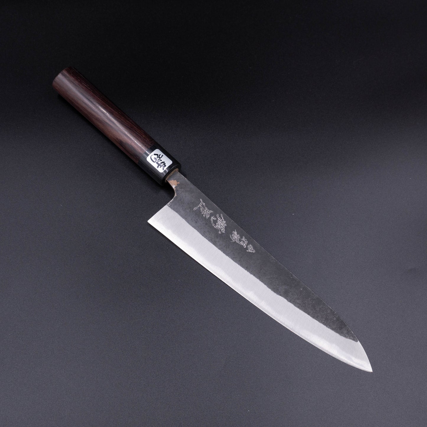 "Tanegashima" Blue#2 Carbon Steel Kurouchi Gyuto Rosewood Handle