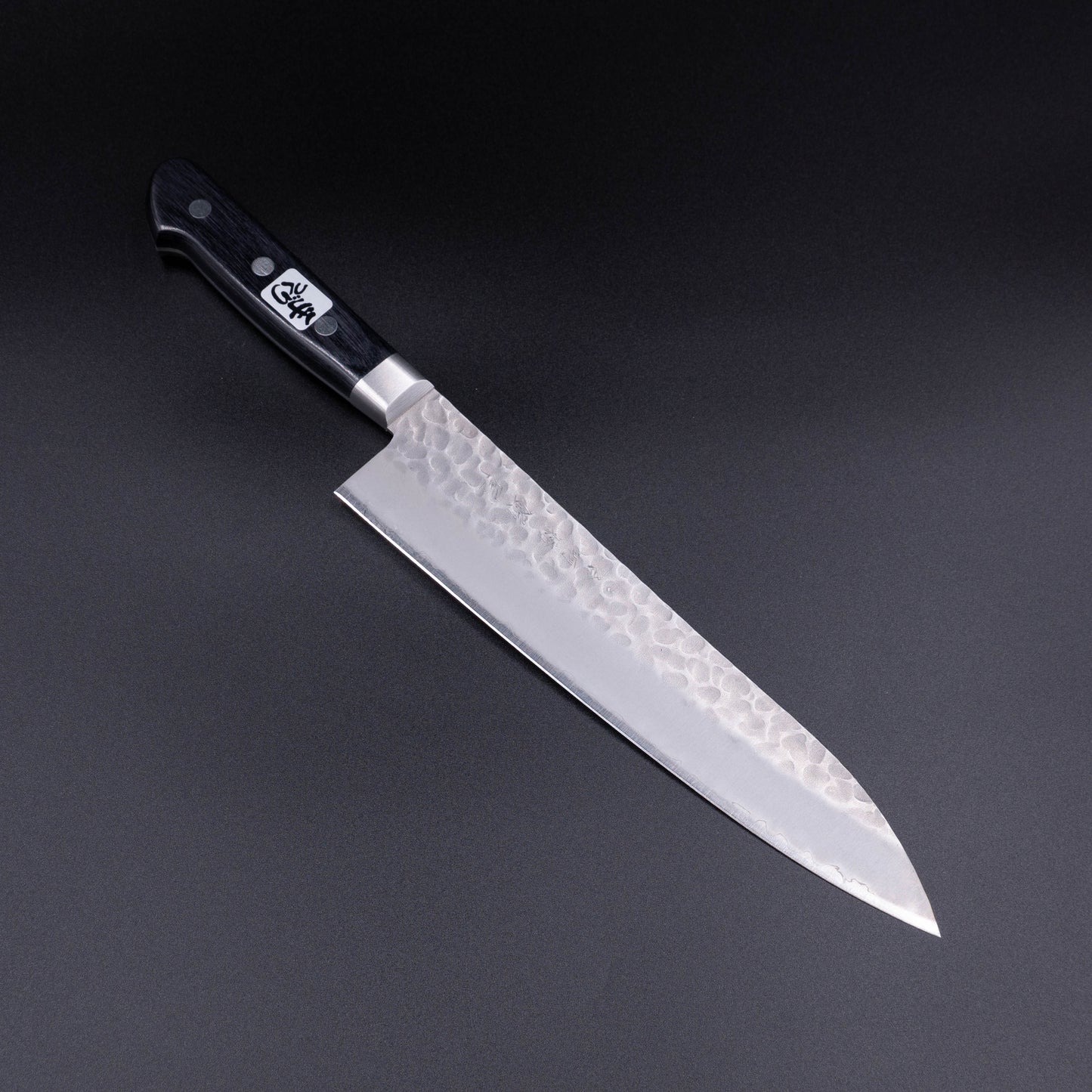 BlueSuper Carbon Steel Tsuchime StainlessClad Gyuto
