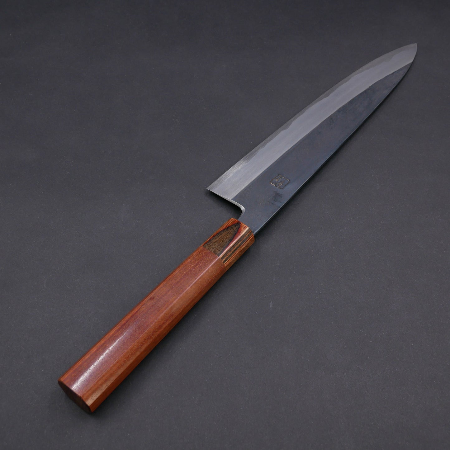 Blue#1 Carbon Steel Kurouchi Gyuto Satine Octagonal Handle