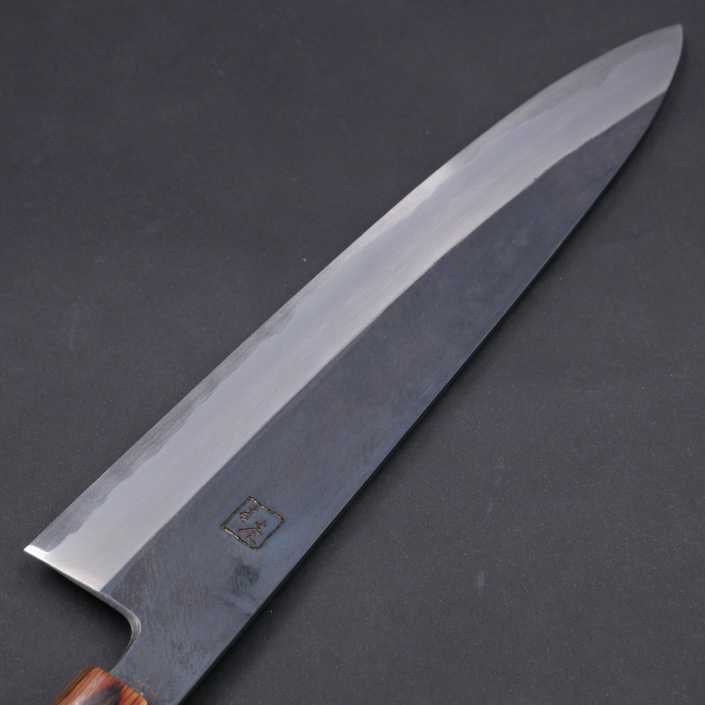 Blue#1 Carbon Steel Kurouchi Gyuto Satine Octagonal Handle