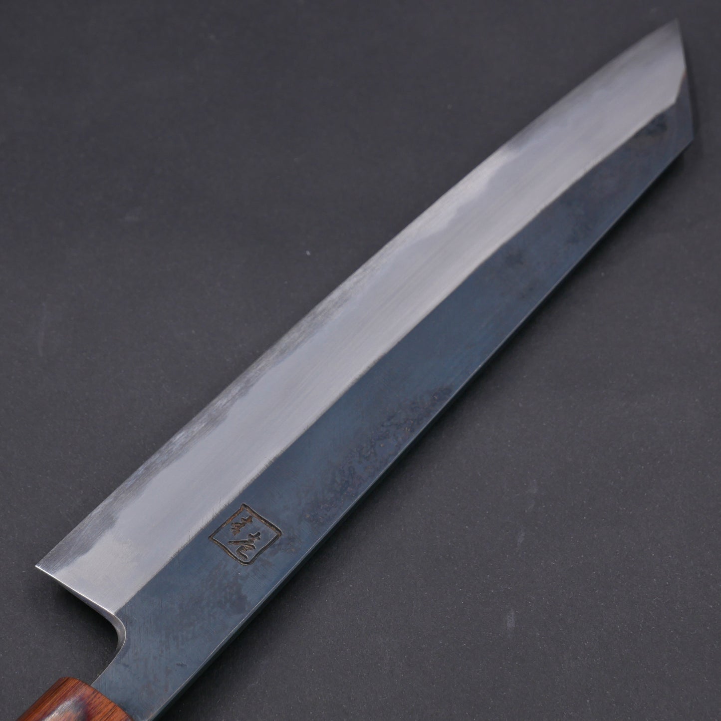 Blue#1 Carbon Steel Kurouchi Kiritsuke Gyuto Satine Octagonal Handle