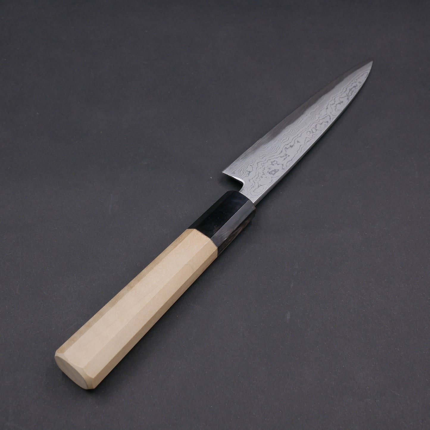 Blue#2 Carbon Steel Suminagashi Petty Magnolia Octagonal Handle