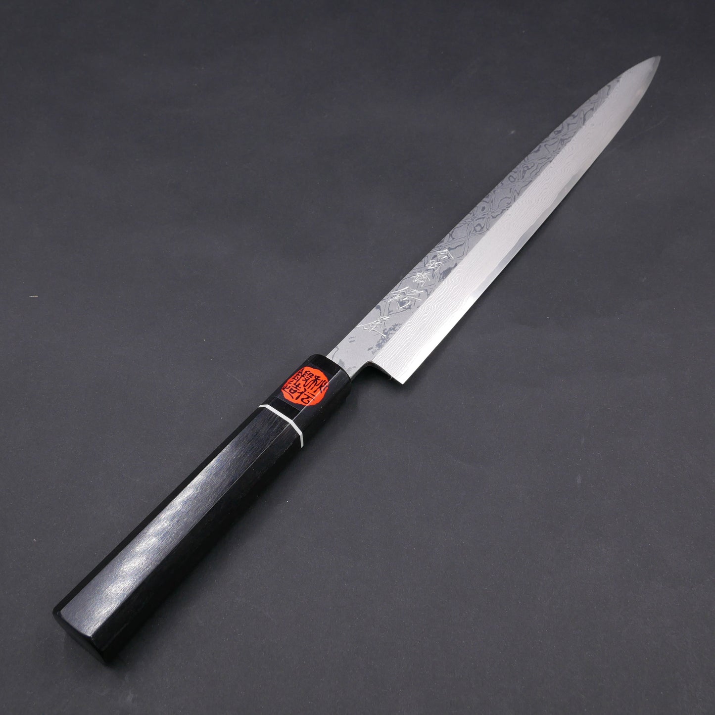 Tanaka Shigeki VG10 Multilayer Yanagiba Ebony Octagonal Handle