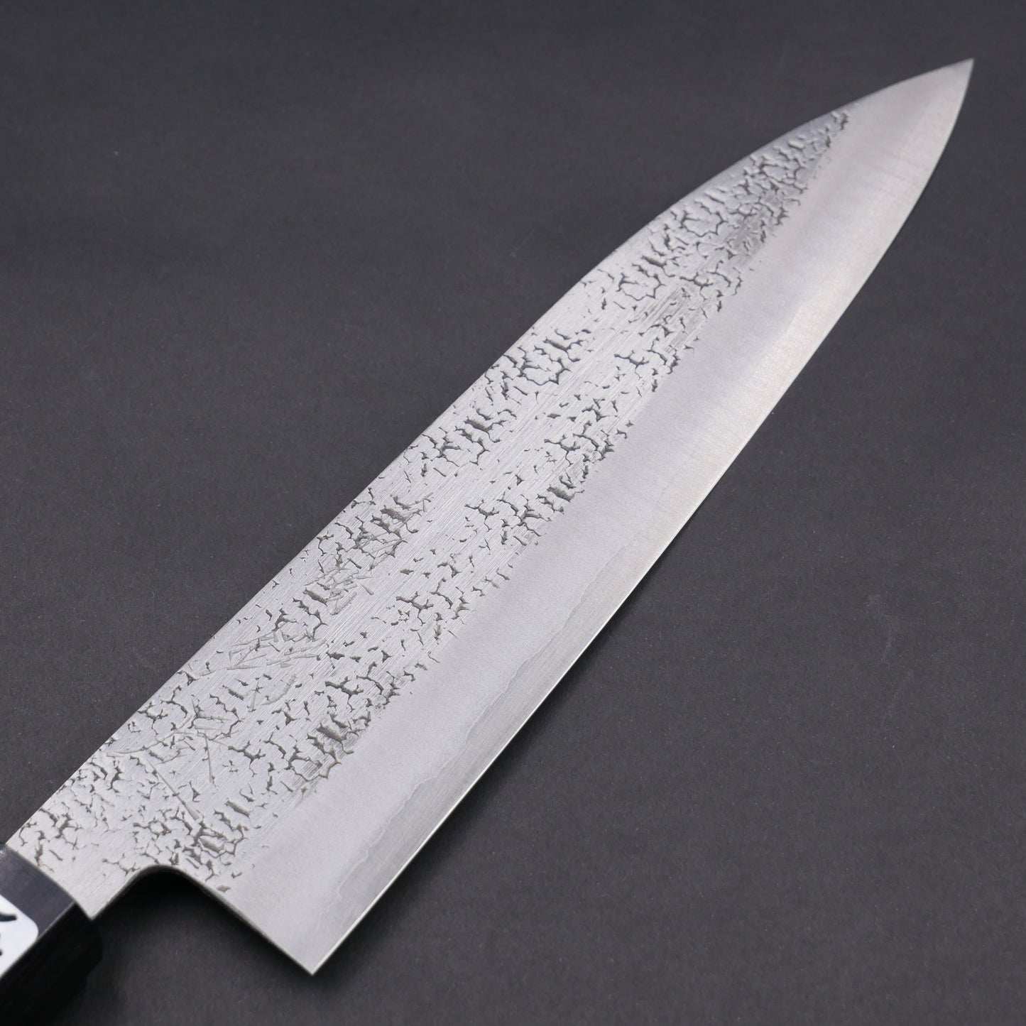 BlueSuper Carbon Steel Tsuchime StainlessClad Gyuto Rosewood Octagonal Handle