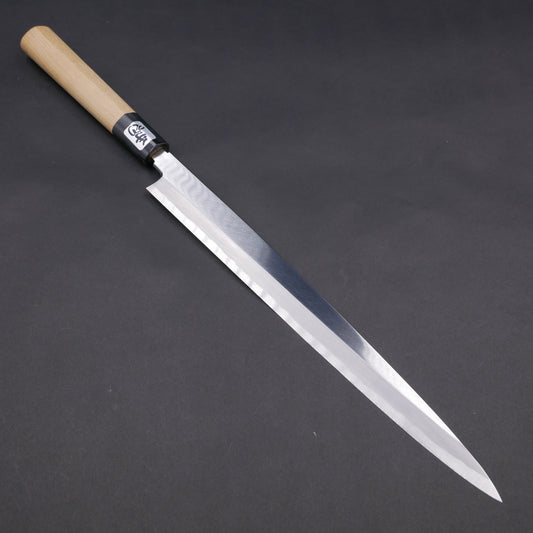 Blue#2 Carbon Steel Fine-Finish Fuguhiki Magnolia Handle