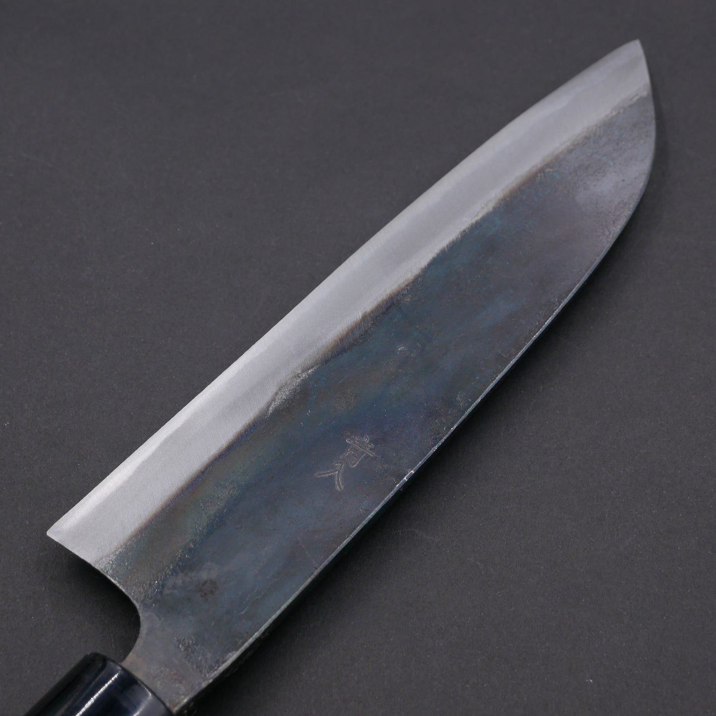 Blue#2 Carbon Steel Kurouchi Santoku Magnolia handle